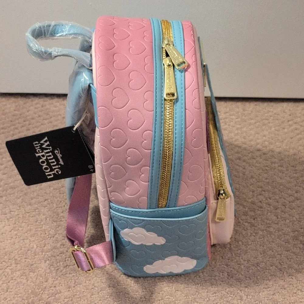 Loungefly Disney Eeyore Heart Balloons Mini Backpack NWT